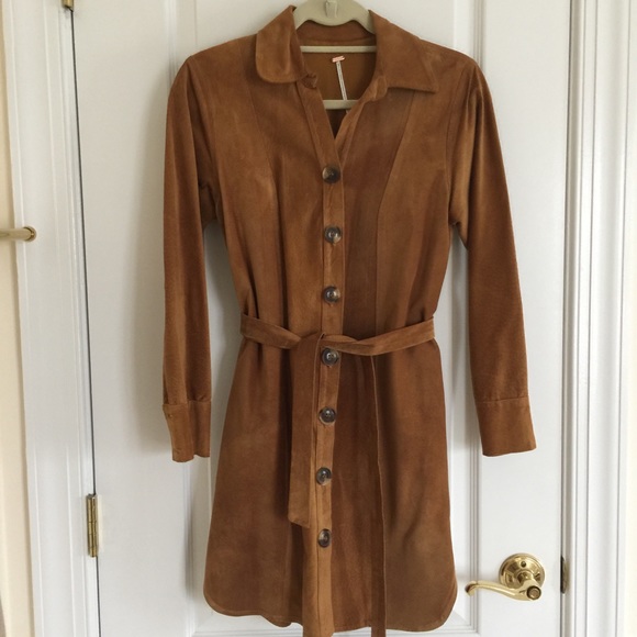 Free People Swingin' Suede Dress in Brown - Picture 5 of 8